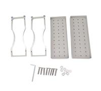 Pssopp Organizador de Barra de café de Acero Inoxidable de Doble Capa con Asas, Estante de Almacenamiento de Encimera Resistente para Estante de Gabinete de Baño de Cocina (40 cm/15,7 Pulgadas)