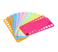 Pssopp Organizador de Hilos de Punto de Cruz, 12 Piezas Organizador de Hilo de Bordar Bobina de Hilo de plástico de 20 Agujeros Organizador de Hilos enrollador