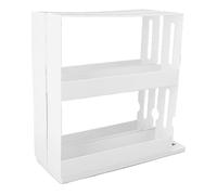 Pssopp Organizador Extraíble para Estantes de Especias, Estante de Despensa Vertical Deslizable de Servicio Pesado de 2 Niveles para Gabinetes Interiores Spice Rack