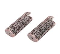 Pssopp Otros Coleccionables Diseño Ahuecado Vintage de Metal para Soporte de Cubierta Protectora J6 2 Piezas Cubierta para Encendedor, para Encendedor (Bronce Púrpura)