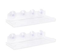 Pssopp Otros Suministros de Jardinería Estantes, Macetero de Ventana con Ventosa Acrílica para Plantas Suculentas de Interior 2 Unidades de Estantes Flotantes para Plantas de Ventana Flotantes