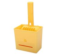Pssopp Pala para para Gatos con Soporte, Mango Largo Desmontable de Plástico, Ya No Se Debe Doblar, Se Mantiene en Posición Vertical o en la Pared para Almacenamiento en ESP (Yellow)