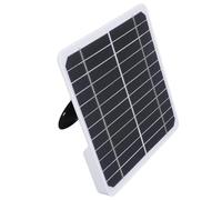 Pssopp Panel Solar para Cámara de Seguridad Panel Solar de Pared Monocristalino ABS 20W 5V IP68 con Cable de 9.8 Pies Soporte Ajustable para Cámara de Vigilancia Alimentador de Vida Silvestre Luz de