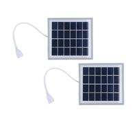 Pssopp Panel Solar Portátil con Soporte, Kit de Panel Solar de 2 Piezas de 5 W, Cargador USB, Silicio Monocristalino, Soporte Inclinado, para Teléfonos Inteligentes MP3 MP4 Viajes Al Aire Libre