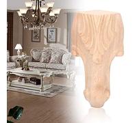 Pssopp Patas de Mesa Talladas Patas de Muebles de Madera 15 X 6 Cm de sofá de Gabinete de Estilo Europeo con Diseño Exquisito Diseño Elevado para Decoración de sofá de Gabinete de Mesa para el Hogar