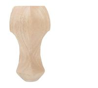 Pssopp Patas de Muebles de Madera Maciza, 4 Piezas, Patas de Mesa de Centro Talladas a Mano para sofá, de Mueble de TV con Veta de Madera Natural para Mesa de Centro, sofá, Mesita (12 * 6cm)