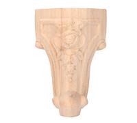 Pssopp Patas de Muebles Talladas Patas de Gabinete de Madera Maciza 4 Piezas de sofá de Mesa Elevadas de Estilo Europeo para Gabinetes Armarios y Sofás Decoración del Hogar Protección contra la