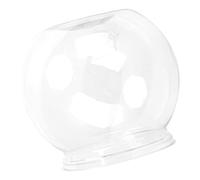 Pssopp Pecera, Mini Tambor de Plástico Transparente para Pecera, Diseño Inastillable para Decoración del Hogar, Ideal para Peces Pequeños y Plantas en Macetas (Grande 30x2 4cm/11,81x9,44 Pulgadas)