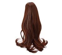 Pssopp Peluca de Muñeca BJD 1/3, Seda de Alta Temperatura, Red sin Fugas para Accesorios de Muñeca BJD, Pelo Largo y Liso para Americanas de 8-9 Pulgadas