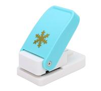 Pssopp Perforadora de Patrones de Papel Manual, Forma de Copo de Nieve, Fácil de Usar, Diseño Ergonómico, Tipo Prensa, Herramienta Perforadora de Papel para Oficina, Escuela,