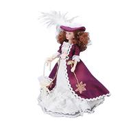 Pssopp Personas de Porcelana en Miniatura, Muñeca de Cerámica con Extremidades Posables para Decoración de Casa de Muñecas, Estilo Victoriano Escala 1/12 para Coleccionistas y para Amigos