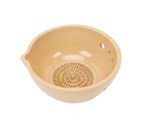 Pssopp Picadora de Ajo, Cuenco para Pelar Cocina, Resina Apta para Lavavajillas, Pelador y Molinillo de Ajo 2 en 1 para Tiras de, Jengibre, Hojas en un Tirón para Salsas de Pesto (7 hoyos)