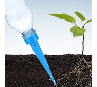 Pssopp Picos de Autorriego 4 Piezas Dispositivo de Riego por Goteo Automático con Válvula de Riego de Cono de Cerámica 13,5 Cm para Flores en Macetas de Interior Plantas Viajes de Vacaciones