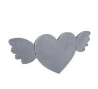 Pssopp Piedra Conmemorativa para Mascotas, Monumentos Conmemorativos y Lápida Funeraria en Forma de Corazón con Alas para la Simpatía de Las Mascotas, Piedra Conmemorativa para, Resina para Perros