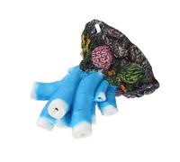 Pssopp Piedra de Burbujas para Pecera, Adorno de Piedra de Burbujas de Aire de de Resina Colorida, Decoración Realista para Acuarios, 5,11x6,10 Pulgadas