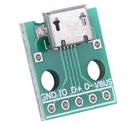 Pssopp Placa Adaptadora Micro USB a Dip, Convertidor Dip USB de 5 Pines de 10 Piezas para Proyectos de Bricolaje y Diseños de Placas de Pruebas