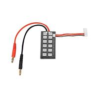 Pssopp Placa de Carga Paralela de Batería LiPo de 7,4 V 2S, Adaptador de Carga de Equilibrio Compacto para 12 Baterías, Vehículos RC