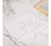 Pssopp Placa de Rejilla Inferior de Filtro de Acuario de Plástico, Pantalla de Empalme de 10 Piezas para Uso en Peceras, con Combinación Flexible y Fácil Instalación, Adecuada para (White)