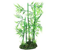 Pssopp Plantas Artificiales para Acuario, Decoración de bambú Bluestone de 25 Cm de, Adorno de Resina de Simulación para Pecera, Seguro, No Tóxico, Suave, No Se Decolora, para (Piedra Azul y bambú
