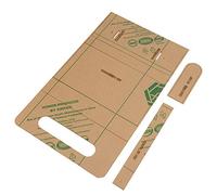 Pssopp Plantilla de Cuero Acrílico Transparente 92% de Transmisión de Luz para un Corte Preciso con Tamaño Estándar 8.7x4.7x1in para la Fabricación de Bolsos de Mano de Cuero