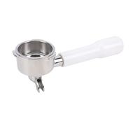 Pssopp Portafiltro de café de 51 Mm Portafiltro de café de 51 Mm, Cesta de Oreja Triple de Acero Inoxidable SUS Profesional Filtro Resistente para Accesorios de Máquina de Expreso Nan (WHITE)