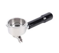 Pssopp Portafiltro de café de 51 Mm Portafiltro de café de 51 Mm, Cesta de Oreja Triple de Acero Inoxidable SUS Profesional Filtro Resistente para Accesorios de Máquina de Expreso Nan (BLACK)