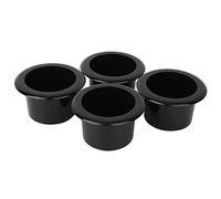Pssopp Portavasos antiderrame de 4 Uds., Portavasos de plástico, Posavasos para Bebidas, Negro, Empotrado, para Barco, Coche, camión, sofá, Mesa de Juego, pontón Marino