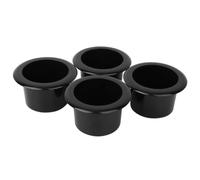 Pssopp Portavasos antiderrame de 4 Uds., Portavasos de plástico, Posavasos para Bebidas, Negro, Empotrado, para Barco, Coche, camión, sofá, Mesa de Juego, pontón Marino