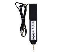 Pssopp Probador de Cercas Eléctricas, Medidor de Voltaje Impermeable con 6 Luces Indicadoras, Rango de 1000-10000V para Granjas y Ganado