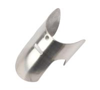 Pssopp Protector de Dedos de Acero Inoxidable, Juego de 4 Protectores de Dedos Ajustables para Rebanar y Picar, 2 Tamaños para Cocina, Barbacoa, Camping, para Cocineros y Chefs Caseros