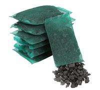 Pssopp Purificación de Acuario Carbón Activado Tanque de Peces Filtro de purificación de Agua Acuario Activado Pellets de Carbono con Malla Libre Bolsas para Medios(7 Bolsas netas)