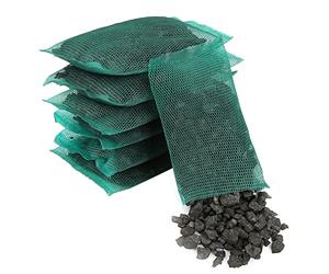 Pssopp Purificación de Acuario Carbón Activado Tanque de Peces Filtro de purificación de Agua Acuario Activado Pellets de Carbono con Malla Libre Bolsas para Medios(7 Bolsas netas)