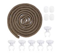 Pssopp Rama de Escalada de Reptiles Artificiales Flexible Jungle Rattan Jungle Climber Vines Long Vine Habitat Decor con ventosas 9.84ft(L)