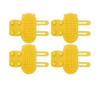 Pssopp Rascador de Esquina para Gatos, Cepillo de Aseo Automático, Masajeador de Silicona para Mascotas de 6,1 X 4,53 Pulgadas para Patas de Silla de Mesa de Pared, Reduce la Caíd (4 piezas)