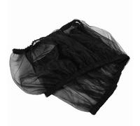 Pssopp Receptor de Semillas para Jaula de Pájaros, Cubierta de Malla de Nailon Ajustable de 52-98,4 Pulgadas para Loros, Mascotas Pequeñas, Suave y Transpirable (Black)