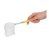 Pssopp Red Retráctil para Pesca de Camarones, Red para Peces de Acuario, para Tanque con Ergonómico de Acero Inoxidable para Captura de Camarones sin Daños (Malla Circular)