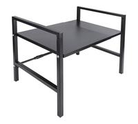 Pssopp Rejilla para Horno de Microondas Soporte Ajustable para Microondas de Acero Al Carbono Resistencia Al Calor de 437 a 1472F Capacidad de 198,4 LB para Almacenamiento en Garaje, Encimera de