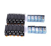 Pssopp Relé de 8 Pines, Juego de Bobina de 10 Piezas con Componente Electrónico LY2NJ DC 24V Gran Mano de Obra para relé de Potencia