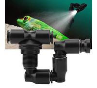Pssopp Reptiles Fogger Mist Aspersor Ajustable Bosque Reptil Super Fogger Mist System Negro de enfriamiento de Mascotas para el Tanque de la Selva Tropical