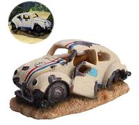 Pssopp Resina De Simulación Duradera Decoraciones De Acuario De Coches Refugio De Automóviles Dañado por Simulación Fish Tank Aquarium Adornos Decoración Adornos De Acuario