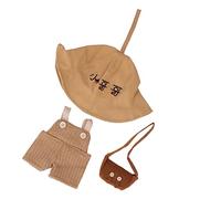 Pssopp Ropa de Juguete de Peluche, Accesorios de Peluche de Pato Suave con Sombrero y Bolsa para Niños | Traje de Vestir Lavable para Lindos Juguetes de (Tipo J)