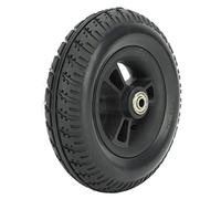 Pssopp Rueda Sólida de 7 Pulgadas, Rueda de Repuesto para Silla de Ruedas Silenciosa y Absorbente de Golpes con Textura de Neumático Antideslizante, Adecuada para Sillas de Ruedas