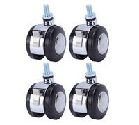 Pssopp Ruedas Giratorias para Piso Protector Ruedas para Sillas De Oficina De 4 Piezas, Estilo De Rodillo Liso, Silenciosas, Fáciles De Instalar, De Escritorio para Juegos Resistentes para