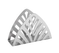 Pssopp Servilletero de Cocina y Comedor para Mesa, Dispensador de Servilletas de Pie de Diseño Hueco Vertical de Acero Inoxidable para Mesa, Servilleta de Pie de Diseño Hueco Vertical de Acero (Hoja)