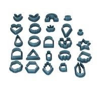 Pssopp Set de 142 Piezas Cortadores de Arcilla Polimérica, Moldes Plásticos Multi-Formas para Fabricación de Joyas y Pendientes