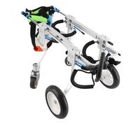 Pssopp Silla de Ruedas para Perros, Ajustable, 4 Ruedas, Carrito Rehabilitación Patas Delanteras y Traseras para Mascotas Pequeñas, Perros y Gatos Discapacitados