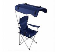 Pssopp Silla Plegable con Sombrilla, Silla de Camping Portátil con Toldo Retráctil UPF 50, Marco de Acero de 300 LB, Asiento de Malla con Respaldo Alto para Playa, Patio, Eventos Deportivos, Adultos
