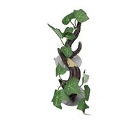 Pssopp Simulación de Rama Trepadora de Reptiles, Decoración Natural de Plantas de Terrario con 2 Ventosas Fuertes para Paisajismo de Acuarios de Peceras de Reptiles