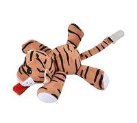 Pssopp Snulm Soporte De Tela con Forma De Animal, Abrazadera para Chupete Suave Y Cómoda para Bebés, Ideal para Cochecitos Y Asientos De Coche para Bebés, De 0 A 3 Años (Tigre)