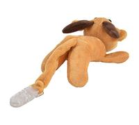 Pssopp Snulm Soporte De Tela con Forma De Animal, Abrazadera para Chupete Suave Y Cómoda para Bebés, Ideal para Cochecitos Y Asientos De Coche para Bebés, De 0 A 3 Años (ciervo navideño)